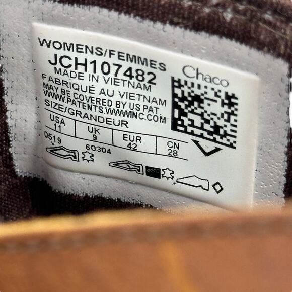 Chaco Cataluna Clog JCH107482 Women's Brown Leather 11 Heeled Boot NEW Comfort - Picture 9 of 10